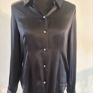 Madewell Tailored Matte Satin Shirt US 4 NWOT
